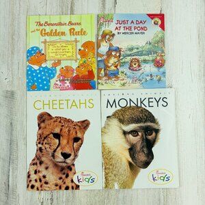Lot 4 Chick-fil-a Mini Books Animals Berenstain Bears Little Critter Kids Meal